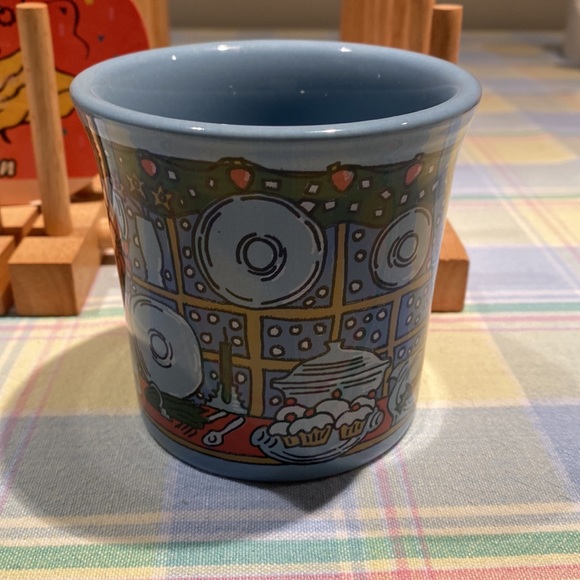 Fiestaware periwinkle Christmas mug made for Betty Crocker - Picture 2 of 5